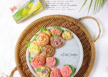 Resep Terbaru Rose flower Cookies (Kue Semprit keju) Lezat Mantap
