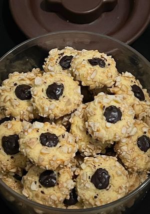 Foto resep Peanut Choco Thumbprint Cookies