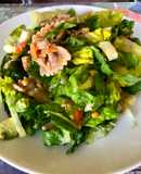 Ensalada de pastas, lentejas y verduras