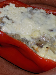 Una foto de Ají relleno para Viernes Santo con Jurel