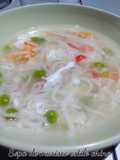 Sopa de marisco estilo chino