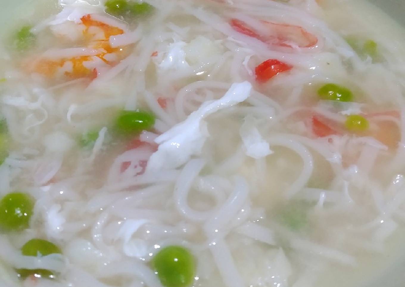 Sopa de marisco estilo chino