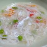 Sopa de marisco estilo chino