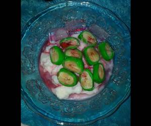 Siap Saji Es pisang ijo Ala Warung