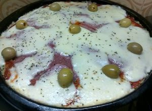 Una foto de Pizza de arroz tía Ade