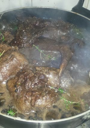 Una foto de Liebre a la cazadora