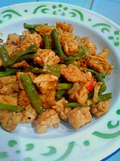 Foto resep Tumis kacang tahu tempe
