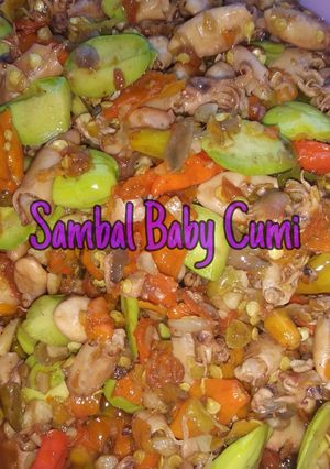Foto resep Sambal Baby Cumi Petai