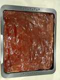 Tarta de chocolate, galleta y natillas