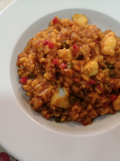 Una foto de Arroz con bacalao