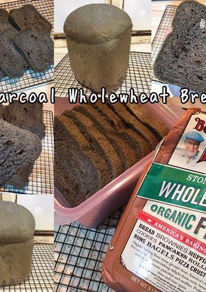 Foto resep Charcoal Wholewheat Bread with Panasonic SD-P104