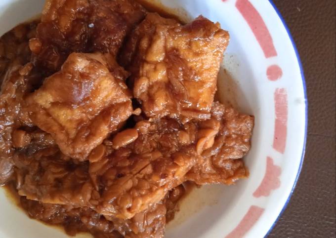 Tahu Tempe Masak Kicik (Kecap)