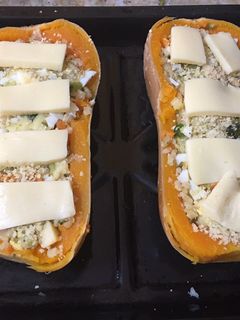 Una foto de Zapallo relleno con verduras