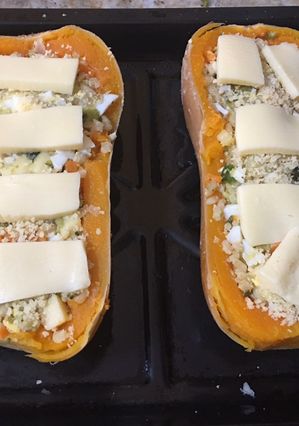 Una foto de Zapallo relleno con verduras