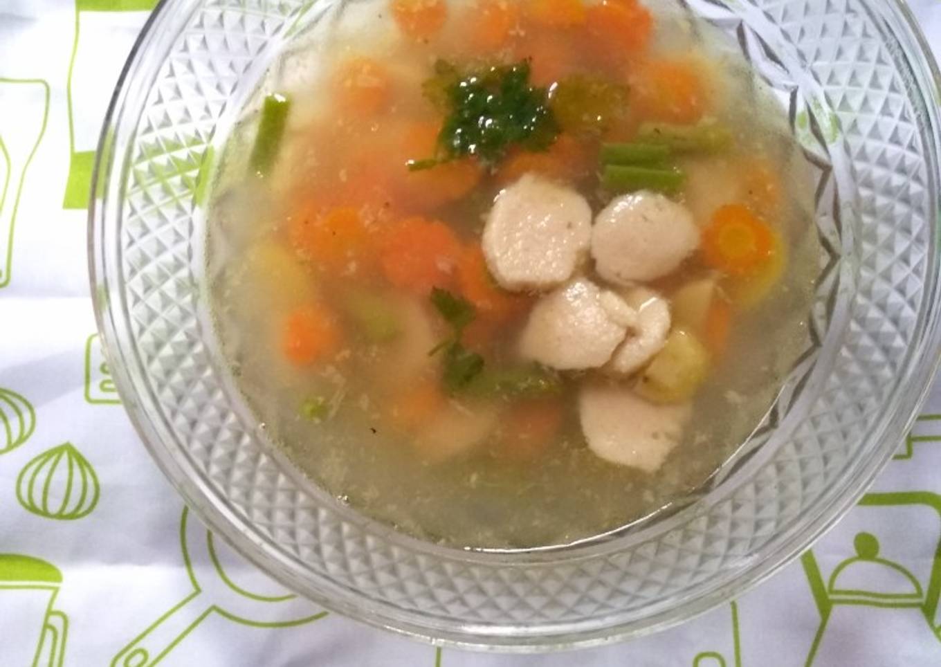 Sop baso ayam sedap