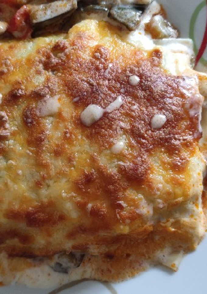 Una foto de Lasaña de verduras