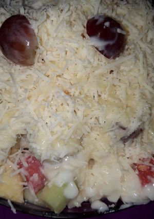 Foto resep Salad Buah Segar🍈🍉🍇🍍🍐🧀