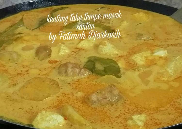 Resep Kentang Tahu Tempe Masak Santan yang Sempurna