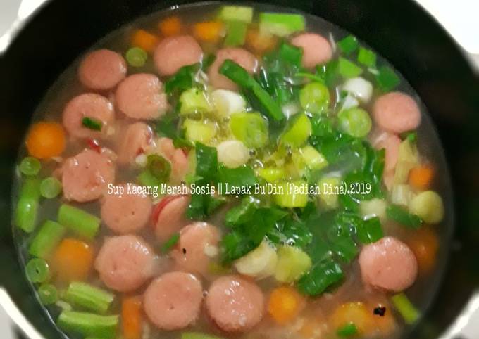 Langkah Mudah untuk Menyiapkan Sup Kacang Merah Sosis Anti Gagal