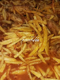 عکسی از دستور خورشت قیمه با مرغ