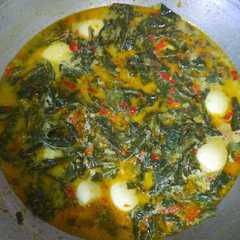 รูปของ Gulai daun singkong telur puyuh