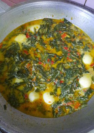 Foto resep Gulai daun singkong telur puyuh