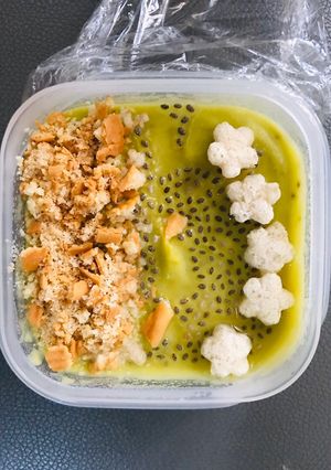 Hình của món Smoothie bơ chuối phiên bản ăn dặm.