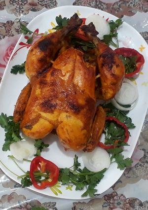 عکسی از دستور مرغ بریان