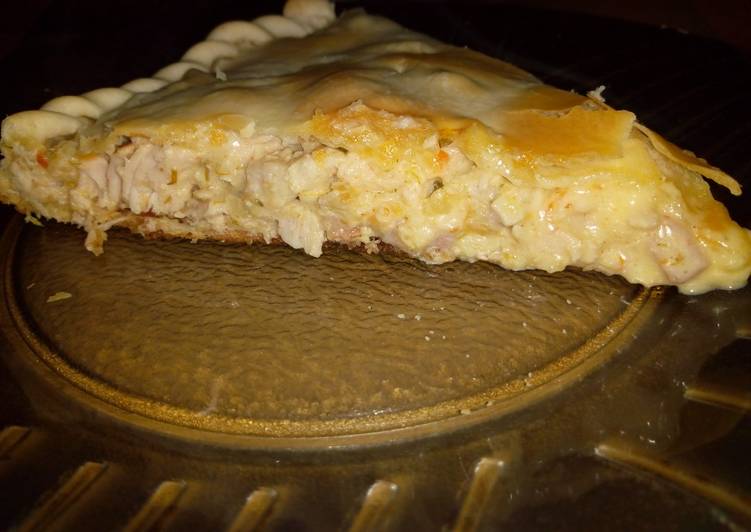 Tarta De Pollo Jamón Y Crema De Leche Receta De Brenda Cookpad
