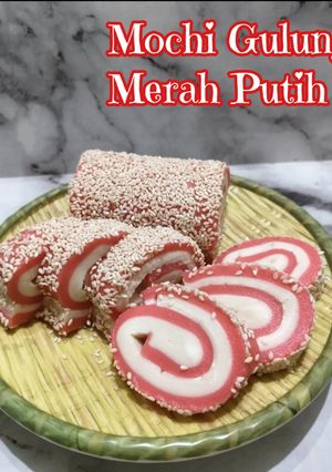 Foto resep 579. Mochi Gulung Merah Putih