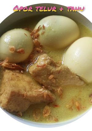 Foto resep Opor telur+tahu