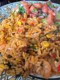 Arroz con camarones