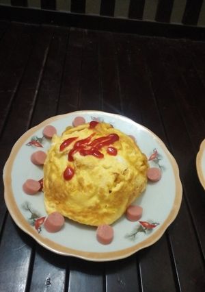 Hình của món Trứng bọc cơm.