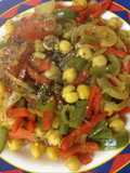 Guisito de garbanzos y arroz integral