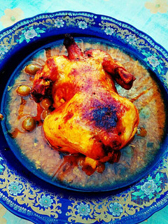 Una foto de Pollo a la moruna