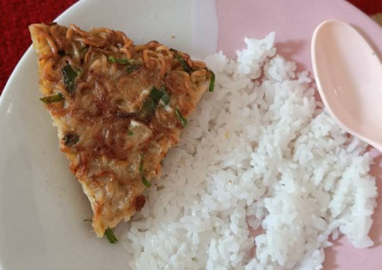 Resep Omlete mie, Bisa Manjain Lidah