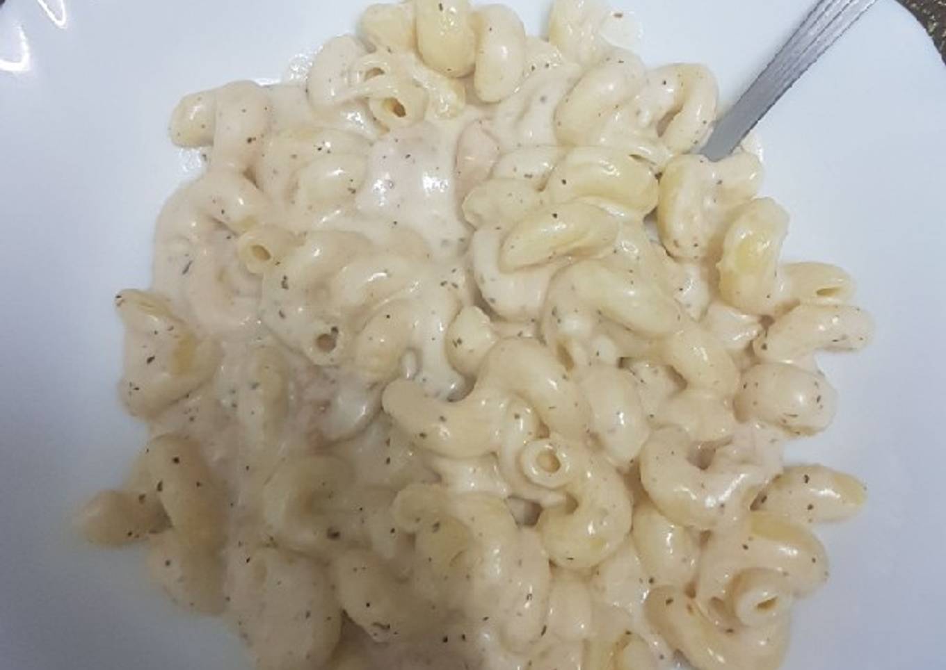 White pasta