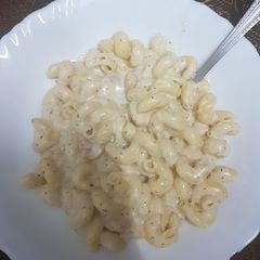 A picture of White pasta.
