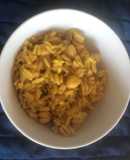 Arroz al curry con garbanzos