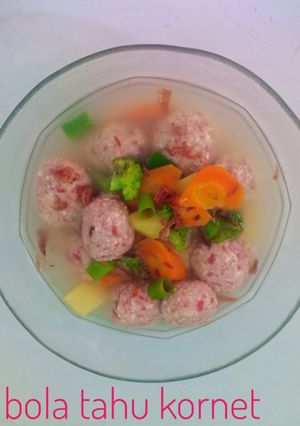 Foto resep Sup Bola Tahu Kornet