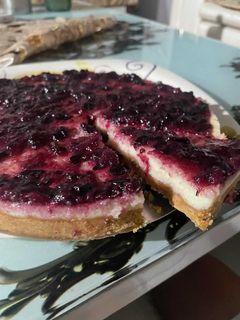 ब्लू बेरी चीज़ केक (Blue berry cheese cake recipe in hindi) रेसिपी मुख्य फोटो