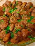صينية كفتة اللحم مع الفطر (المشروم)بالفرن 🍖🍄‍🟫🍄‍🟫