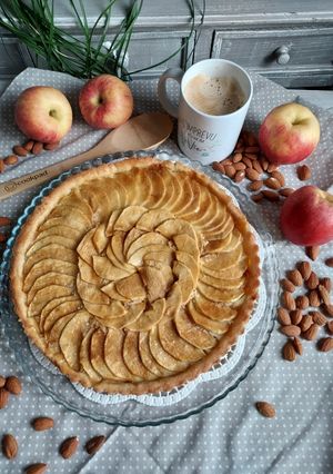 A picture of Apple Tart with Almond Cream.
