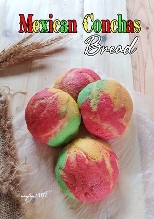 Foto resep Mexican Conchas Bread (autolisis)