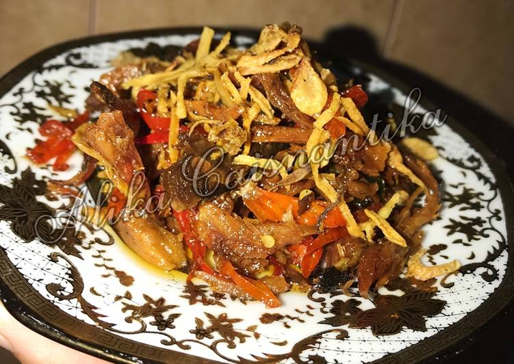 Bumbu mengolah Suir ikan pindang yang Enak