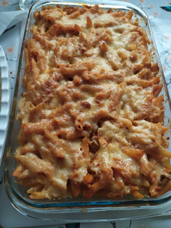 Una foto de Macarrones gratinados