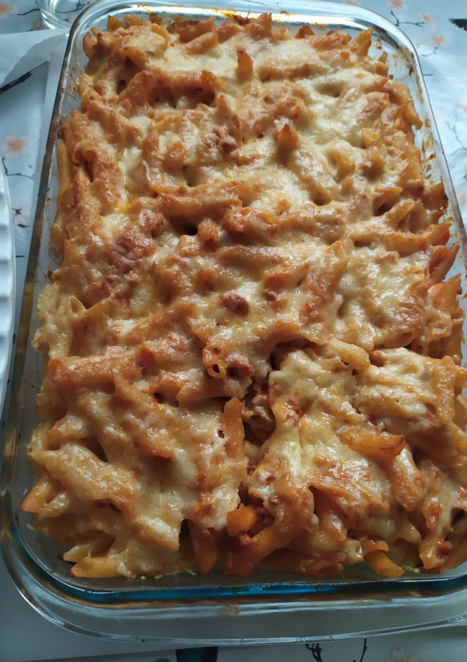 Una foto de Macarrones gratinados