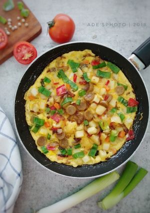 Foto resep Omelette Spanyol