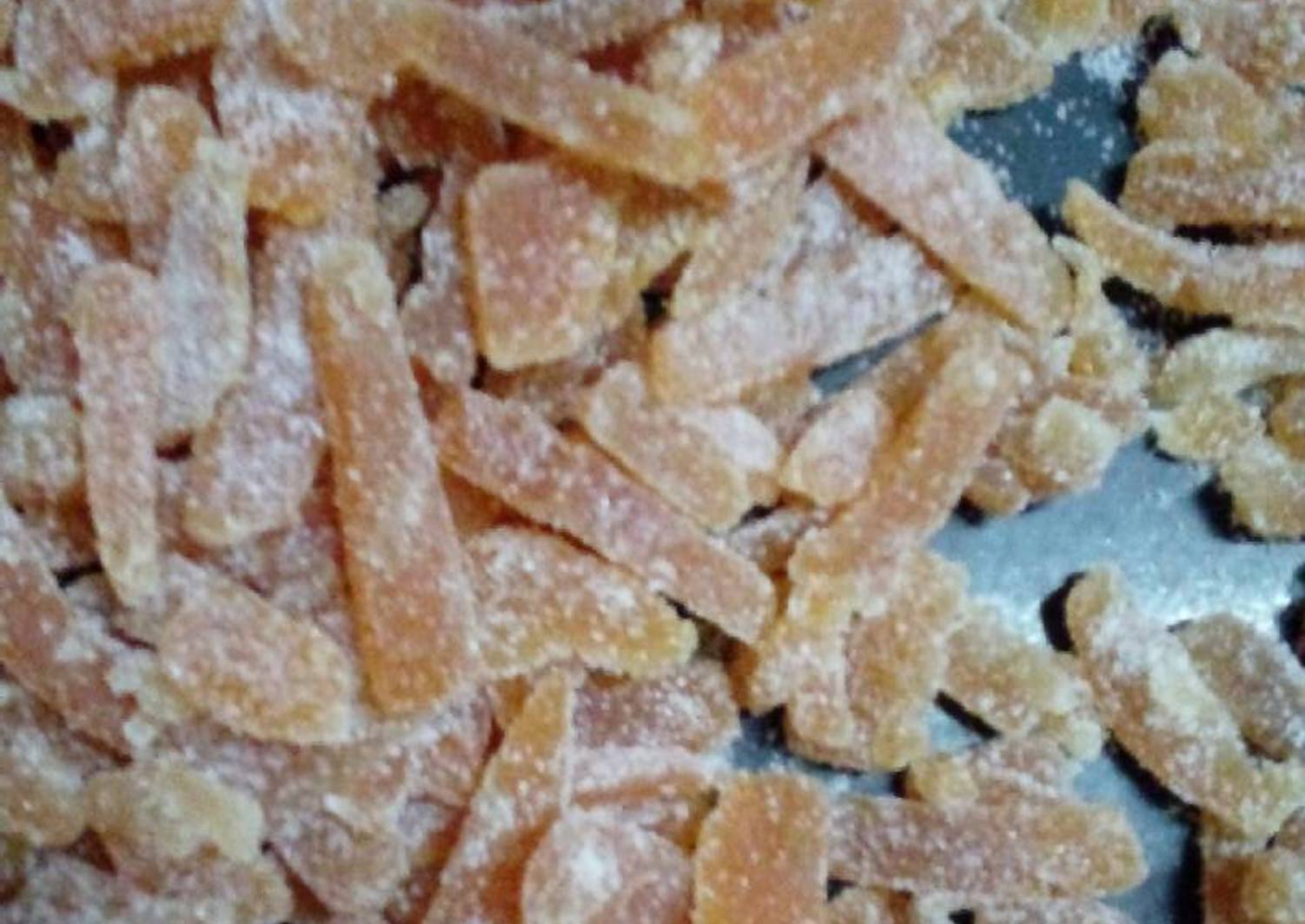 Cascaritas confitadas de pomelo rosado !!! Receta de maria.vitrisal