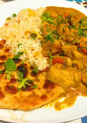 Una foto de Pan naan fácil